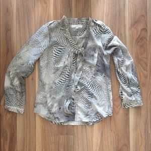 Zebra-ish patterned blouse